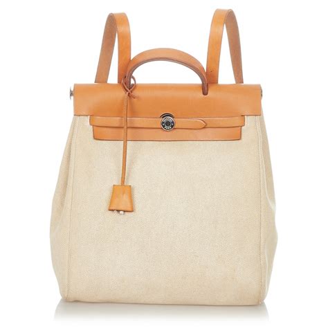 vintage hermes backpack|hermes herbag backpack price.